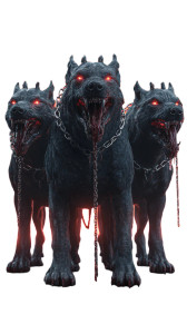 Three-Headed Hellhound V5 Vinyl Car Decal Sticker – Waterproof & UV-Resistant 4.8533333333333335"
