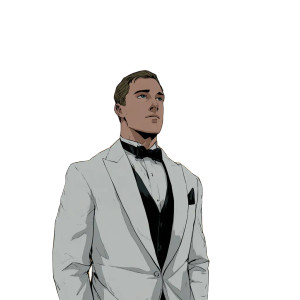 1920S Wealthy Man Vinyl Car Decal Sticker – Waterproof & UV-Resistant 3.4133333333333336"