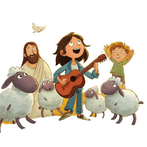 Kid And Jesus Vinyl Car Decal Sticker – Waterproof & UV-Resistant 3.4133333333333336"