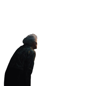 Old Man Watching Vinyl Car Decal Sticker – Waterproof & UV-Resistant 3.4133333333333336"