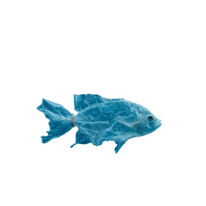 Fish-Shaped Bag V3 Vinyl Car Decal Sticker – Waterproof & UV-Resistant 3.4133333333333336"