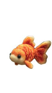 Cute Gold Fish V3 Vinyl Car Decal Sticker – Waterproof & UV-Resistant 9.706666666666667"