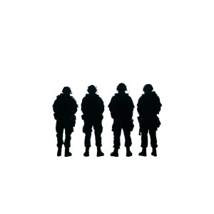 Silhouette Soldiers V2 Vinyl Car Decal Sticker – Waterproof & UV-Resistant 3.4133333333333336" Silhouette Soldiers V2 Vinyl Car Decal Sticker – Waterproof & UV-Resistant 3.4133333333333336"