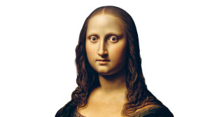 Surprised Mona Lisa Vinyl Car Decal Sticker – Waterproof & UV-Resistant 2.72" Surprised Mona Lisa Vinyl Car Decal Sticker – Waterproof & UV-Resistant 2.72"