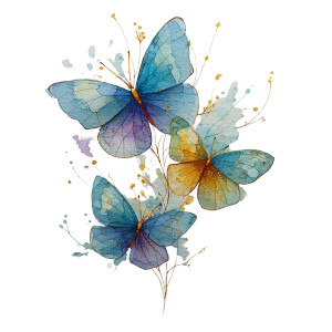 Aquarell Butterflies Vinyl Car Decal Sticker – Waterproof & UV-Resistant 3.4133333333333336" Aquarell Butterflies Vinyl Car Decal Sticker – Waterproof & UV-Resistant 3.4133333333333336"