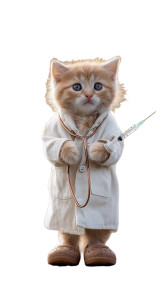 Doctor Kitten V4 Vinyl Car Decal Sticker – Waterproof & UV-Resistant 9.706666666666667"