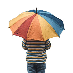 Boy With Umbrella V5 Vinyl Car Decal Sticker – Waterproof & UV-Resistant 6.826666666666667"