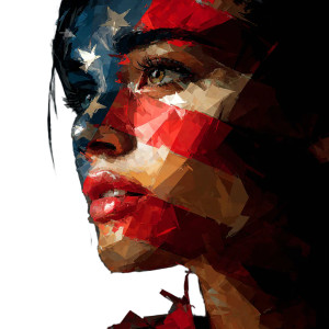 Us Lady Vinyl Car Decal Sticker – Waterproof & UV-Resistant 3.4133333333333336"