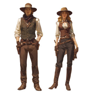 Western Gunslinger Duo Vinyl Car Decal Sticker – Waterproof & UV-Resistant 3.4133333333333336" Western Gunslinger Duo Vinyl Car Decal Sticker – Waterproof & UV-Resistant 3.4133333333333336"