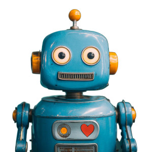 Friendly Robot V3 Vinyl Car Decal Sticker – Waterproof & UV-Resistant 3.4133333333333336"