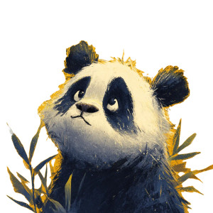 Panda V8 Vinyl Car Decal Sticker – Waterproof & UV-Resistant 3.4133333333333336"