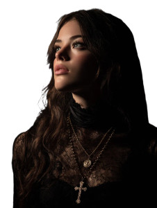 Mysterious Baroque Woman Vinyl Car Decal Sticker – Waterproof & UV-Resistant 4.1066666666666665"