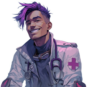 Cyberpunk Doctor Vinyl Car Decal Sticker – Waterproof & UV-Resistant 6.826666666666667"