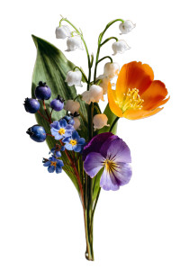 Floral Bouquet V8 Vinyl Car Decal Sticker – Waterproof & UV-Resistant 4.4