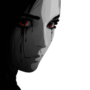 Eerie Red-Eyed Woman Vinyl Car Decal Sticker – Waterproof & UV-Resistant 6.826666666666667" Eerie Red-Eyed Woman Vinyl Car Decal Sticker – Waterproof & UV-Resistant 6.826666666666667"