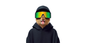 Cool Chipmunk Vinyl Car Decal Sticker – Waterproof & UV-Resistant 5.12"