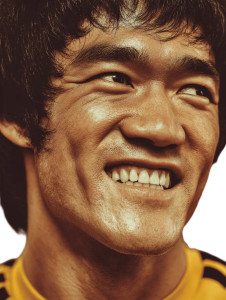Bruce Lee Happy Vinyl Car Decal Sticker – Waterproof & UV-Resistant 8.213333333333333"