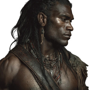 Muscular Aboriginal Man Vinyl Car Decal Sticker – Waterproof & UV-Resistant 3.4133333333333336"