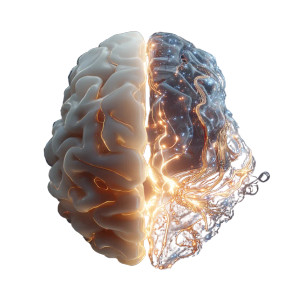 Artistic Split Brain Vinyl Car Decal Sticker – Waterproof & UV-Resistant 6.826666666666667"