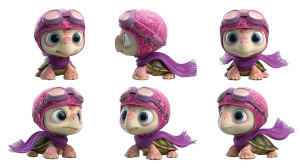 Cartoon Turtle Character Vinyl Car Decal Sticker – Waterproof & UV-Resistant 5.4