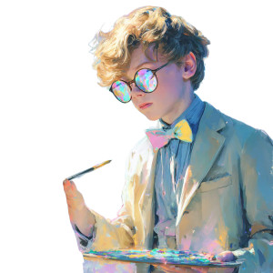 Boy With Bowtie Vinyl Car Decal Sticker – Waterproof & UV-Resistant 3.4133333333333336"