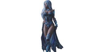 Fantasy Warrior Woman V48 Vinyl Car Decal Sticker – Waterproof & UV-Resistant 2.72"