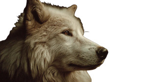 White Wolf Moon Vinyl Car Decal Sticker – Waterproof & UV-Resistant 2.72"