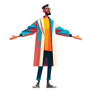 Stylized Doctor Vinyl Car Decal Sticker – Waterproof & UV-Resistant 3.4133333333333336"