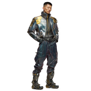 Cyberpunk Asian Male Vinyl Car Decal Sticker – Waterproof & UV-Resistant 6.826666666666667"