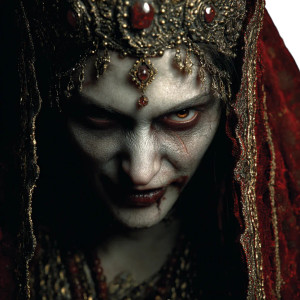 La Llorna Closeup Vinyl Car Decal Sticker – Waterproof & UV-Resistant 3.4133333333333336"