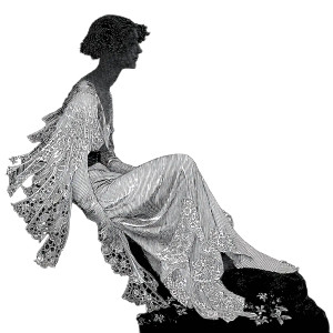 Veiled Figure Illustration Vinyl Car Decal Sticker – Waterproof & UV-Resistant 6.826666666666667"