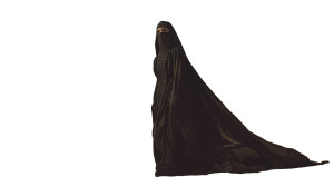 Mysterious Desert Figure Vinyl Car Decal Sticker – Waterproof & UV-Resistant 2.72"