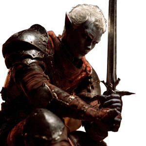 Clumsy Drow Warrior Vinyl Car Decal Sticker – Waterproof & UV-Resistant 3.4133333333333336"