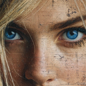 Intense Blue Eyes V3 Vinyl Car Decal Sticker – Waterproof & UV-Resistant 3.4133333333333336"