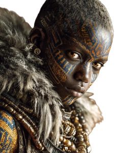 Futuristic Child Warrior Vinyl Car Decal Sticker – Waterproof & UV-Resistant 4.1066666666666665"