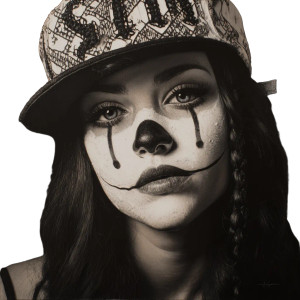 Chicano Clown Portrait Vinyl Car Decal Sticker – Waterproof & UV-Resistant 3.4133333333333336" Chicano Clown Portrait Vinyl Car Decal Sticker – Waterproof & UV-Resistant 3.4133333333333336"