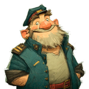 Dwarf Train Captain Vinyl Car Decal Sticker – Waterproof & UV-Resistant 3.4133333333333336"