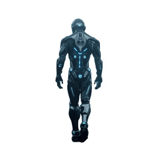 Futuristic Stealth Robot Vinyl Car Decal Sticker – Waterproof & UV-Resistant 3.4133333333333336"