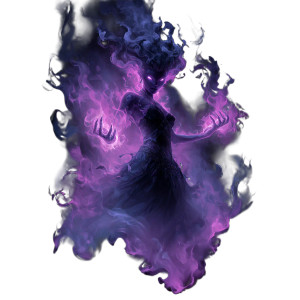 Violet Flame Entity Vinyl Car Decal Sticker – Waterproof & UV-Resistant 3.4133333333333336"