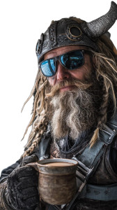 Skydiving Viking Vinyl Car Decal Sticker – Waterproof & UV-Resistant 4.8533333333333335"