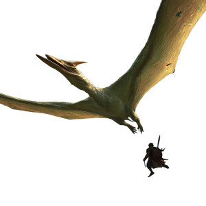 Quetzalcoatlus Attack Vinyl Car Decal Sticker – Waterproof & UV-Resistant 3.4133333333333336"