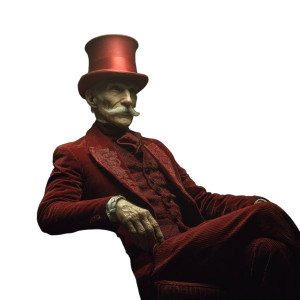 Elegant Zombie Aristocrat Vinyl Car Decal Sticker – Waterproof & UV-Resistant 6.826666666666667"