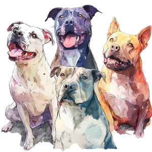 Artistic Pit Bulls Vinyl Car Decal Sticker – Waterproof & UV-Resistant 6.826666666666667"