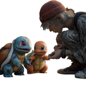 Pokémon With Trainer Vinyl Car Decal Sticker – Waterproof & UV-Resistant 3.4133333333333336"