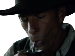 Gaucho Sipping Chimarrão Vinyl Car Decal Sticker – Waterproof & UV-Resistant 6.1866666666666665"