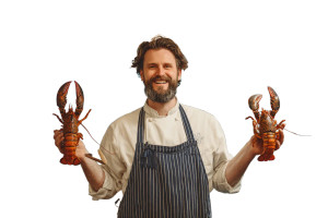 Lobster Holding Owner Vinyl Car Decal Sticker – Waterproof & UV-Resistant 2.986666666666667"