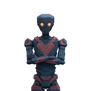 Futuristic Trading Robot V2 Vinyl Car Decal Sticker – Waterproof & UV-Resistant 6.826666666666667"