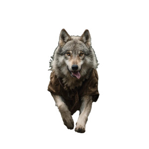 Charismatic Gray Wolf Vinyl Car Decal Sticker – Waterproof & UV-Resistant 3.4133333333333336"