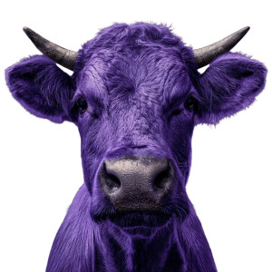 Purple Cow Vinyl Car Decal Sticker – Waterproof & UV-Resistant 3.4133333333333336" Purple Cow Vinyl Car Decal Sticker – Waterproof & UV-Resistant 3.4133333333333336"