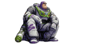 Buzz Lightyear Drawing Vinyl Car Decal Sticker – Waterproof & UV-Resistant 5.12"